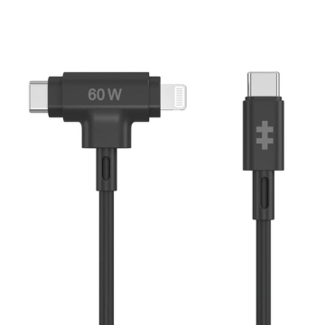 Bild på HYPER HYPER JUICE 60W HYBRID CABLE BL HJ4010BKGL
