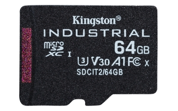 Bild på KINGSTON 64GB MICROSDXC INDUSTRIAL C10 SDCIT2/64GBSP