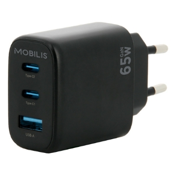 Bild på MOBILIS WALL CHARGER - 65W - 2 USB C + 001364