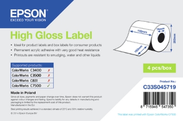 Bild på EPSON HIGH GLOSS DIE-CUT C33S045719