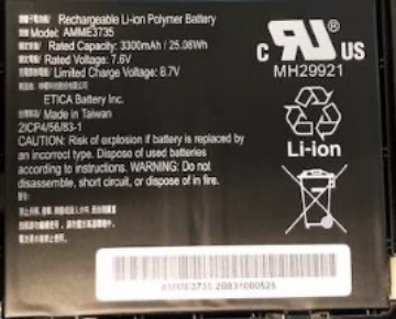 Bild på ZEBRA BATTERY PACK LITHIUM POLYMER BTRY-ET5X-10IN3-02