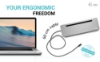 Bild på I-TEC I-TEC USB-C ERGO DOCK + CHARGER C31FLAT2PDPRO100W