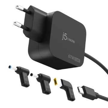Bild på J5CREATE 67W GAN PD USB-C MINI CHARGER JUP1565DCE3A-EN