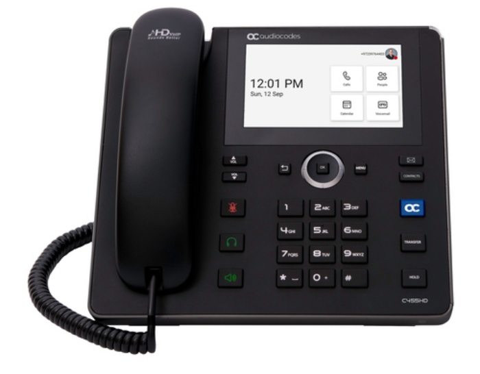 Bild på AUDIOCODES TEAMS C455HD TAA IP-PHONE POE TEAMS-C455HD-DBW-TAA