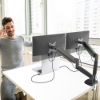 Bild på J5CREATE ERGONOMIC DUAL MONITOR MOUNT JTSA102-N