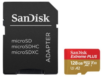 Bild på SANDISK EXTREME PLUS MICROSDXC 128Gb+Sd SDSQXBD-128G-GN6MA