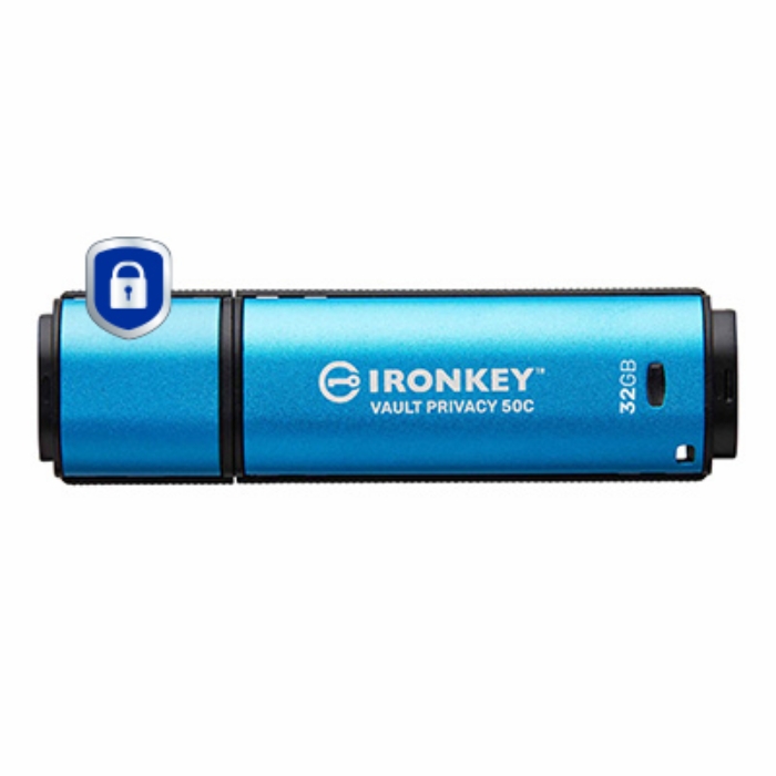 Bild på KINGSTON 32GB USB-C IRONKEY VAULT P 50C IKVP50C/32GB