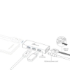 Bild på J5CREATE USB 3.0 4-PORT MINI HUB - EU/UK JUH340-N