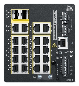 Bild på CISCO IE3105 W/18GE COPPER 2GE COMBO IE-3105-18T2C-E