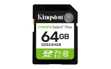Bild på KINGSTON 64GB SDXC CANVAS SELECT PLUS SDS3/64GB