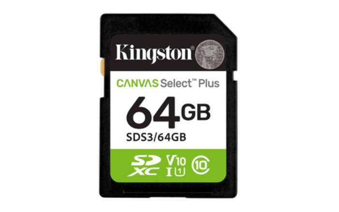 Bild på KINGSTON 64GB SDXC CANVAS SELECT PLUS SDS3/64GB