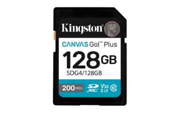 Bild på KINGSTON 128GB SDXC CANVAS GO PLUS 200R SDG4/128GB