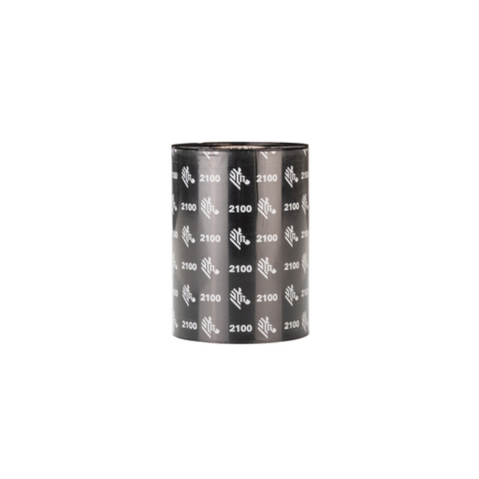Bild på ZEBRA WAX RIBBON 110MMX600M 2100 HIGH 02100BK11060