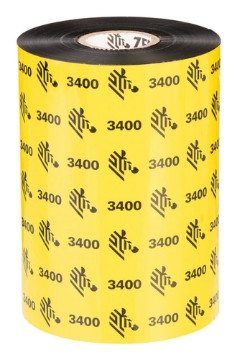 Bild på ZEBRA RIBBON 3400 WAX/RESIN 89MM 03400BK08945