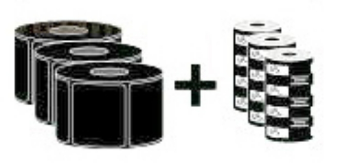 Bild på ZEBRA LABEL RIBBON PACK 3006320 ZIPSHIPKIT1