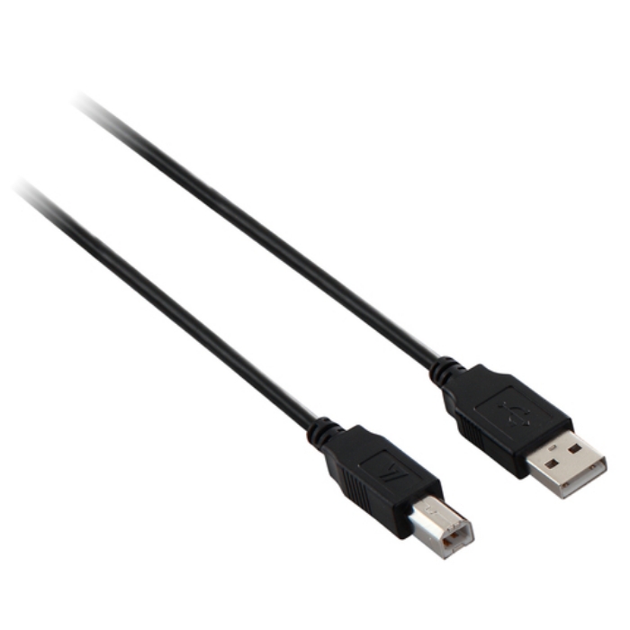 Bild på V7 USB2.0 A TO B CABLE 1.8M BLACK V7E2USB2AB-1.8M