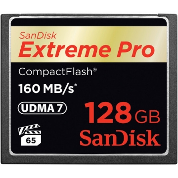 Bild på SANDISK COMPACT FLASH CARD 128GB SDCFXPS-128G-X46