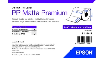 Bild på EPSON PP MATTE LABEL PREM DIE-CUT 7113417