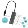 Bild på I-TEC I-TEC METAL CHARGING HUB 4 PORT U3HUB448