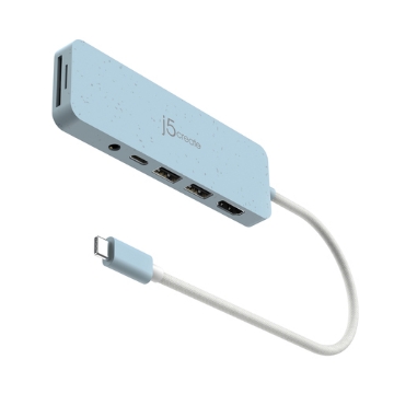 Bild på J5CREATE ECO-FRIENDLY USB-C MULTI-PORT JCD373EC-N