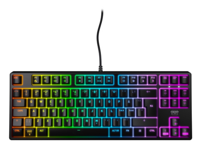 Bild på CHERRY XTRFY K4V2 RGB TKL - BLACK PAN CX-K4V2-RGB-TKL-R-NOR