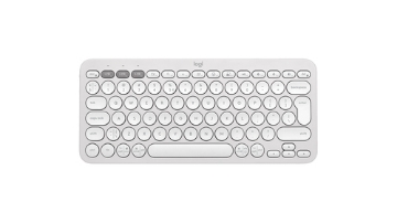 Bild på LOGITECH PEBBLE KEYS 2 K380S TONAL WHITE 920-011852