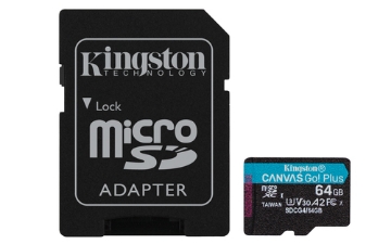 Bild på KINGSTON 64GB MSDXC CANVAS GO PLUS 200R SDCG4/64GB