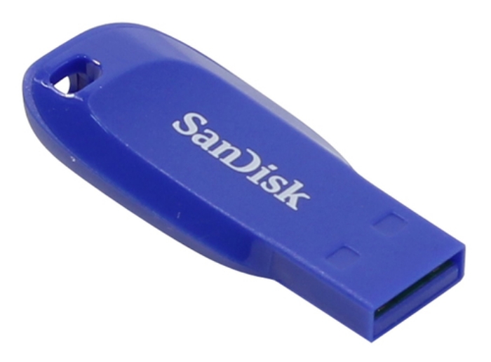 Bild på SANDISK CRUZER BLADE 32GB ELECTRIC BLUE SDCZ50C-032G-B35BE