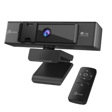 Bild på J5CREATE USB 4K ULTRA HD WEBCAM 5X JVCU435-N