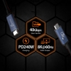 Bild på J5CREATE USB 40GBPS 240W USB TYPE-C JUC29L08-N