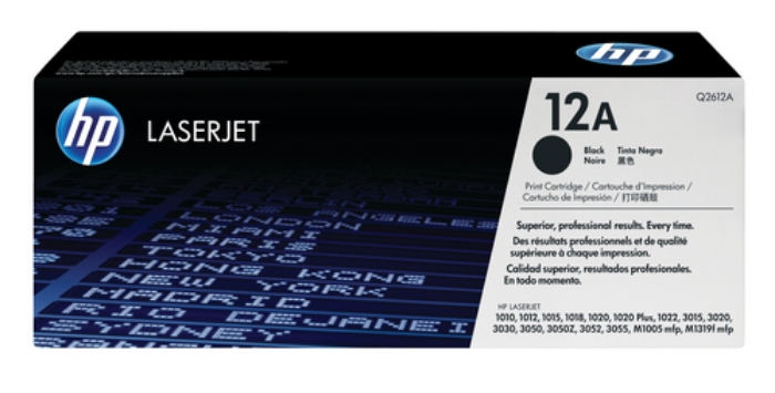 Bild på HP INC. TONER CARTRIDGE 12A BLACK Q2612A