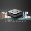 Bild på J5CREATE USB-C DOCK DUAL 4K HDMI GAN JCD3199P-EN