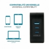 Bild på MOBILIS WALL CHARGER - 100 W - 2 USB C 001365