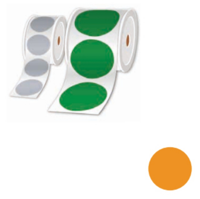Bild på BROTHER ROLLS OF PRE-CUT LABELS ORANGE LTZ1K050FPEL