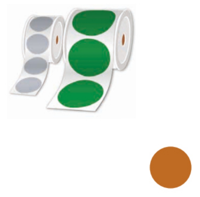 Bild på BROTHER ROLLS OF PRE-CUT LABELS BROWN LTZ1R100FPEL