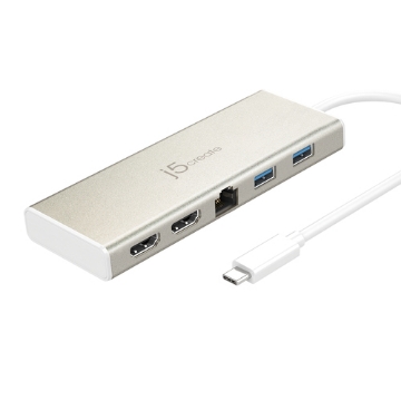 Bild på J5CREATE USB-C DUAL HDMI MULTI DOCK JCD381-N