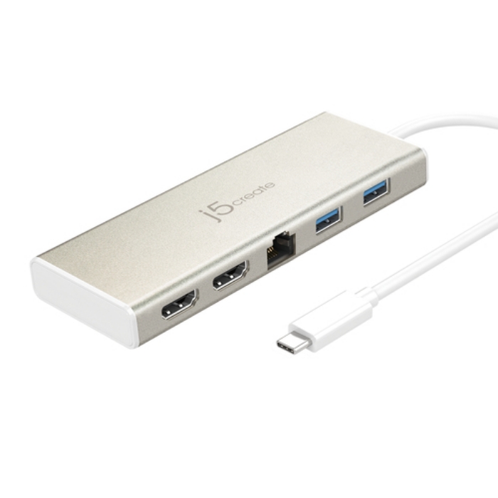 Bild på J5CREATE USB-C DUAL HDMI MULTI DOCK JCD381-N