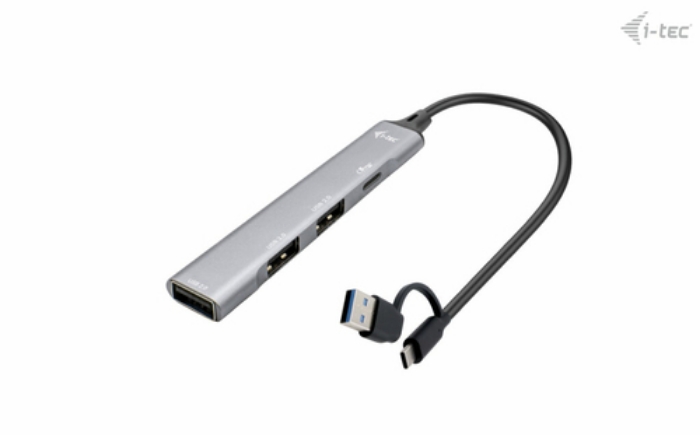 Bild på I-TEC I-TEC USB-A/USB-C 4 PORT HUB CAHUBMETALMINI4