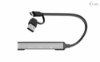 Bild på I-TEC I-TEC USB-A/USB-C 4 PORT HUB CAHUBMETALMINI4