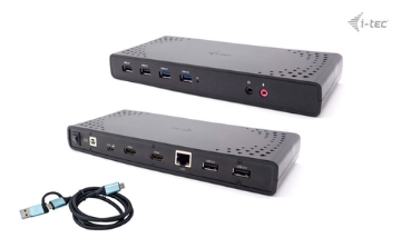 Bild på I-TEC USB 3.0/USB-C/TB 2X HDMI CADUALHDMIDOCKPD
