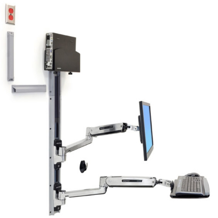 Bild på ERGOTRON LX SIT STAND WALL MOUNT SYSTEM 45-359-026
