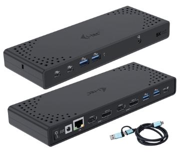 Bild på I-TEC USB-A/-C TB DUAL DOCK DUAL CADUA4KDOCKPDL2