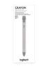 Bild på LOGITECH LOGITECH CRAYON MID GREY EMEA 914-000052
