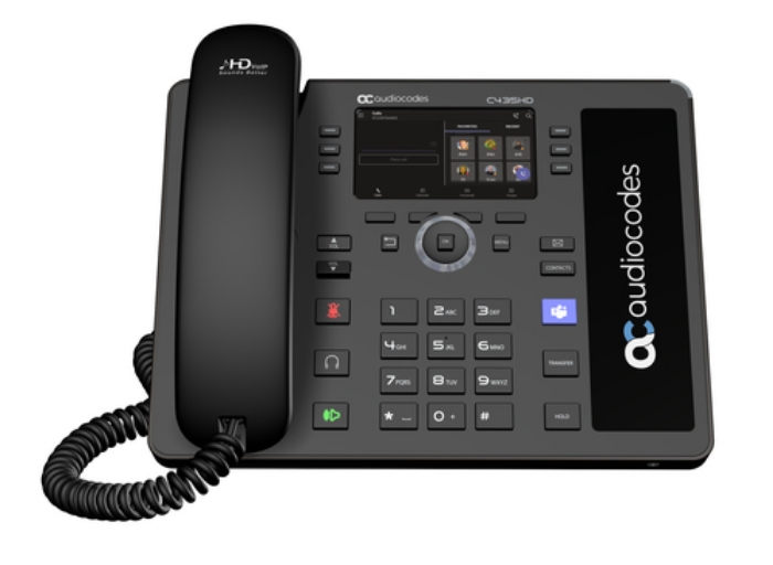 Bild på AUDIOCODES TEAMS C435HD-R TAA IP-PHONE POE TEAMS-C435HD-R-TAA