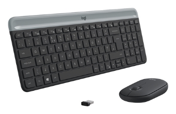 Bild på LOGITECH SLIM WRLS KB/MOUSE GRAPHITE US 920-009204