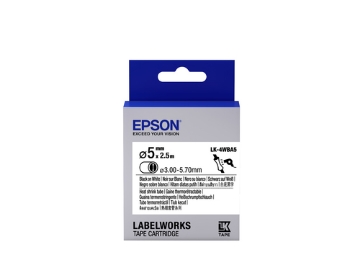 Bild på EPSON TAPE - LK-4WBA5 HST BLK C53S654904
