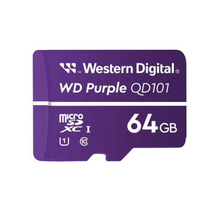 Bild på SANDISK WD PURPLE QD101 MICROSD 64GB WDD064G1P0C-85AEL0