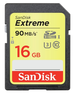 Bild på SANDISK EXTREME SDHC CARD 16GB SDSDXNE-016G-GNCIN