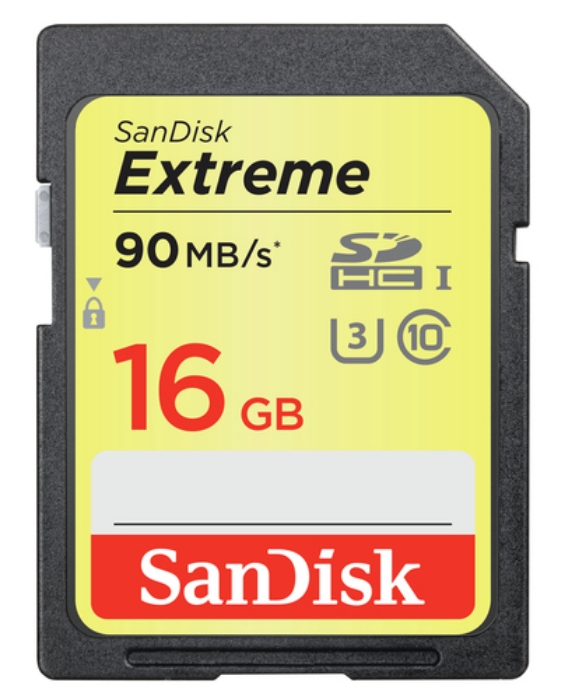 Bild på SANDISK EXTREME SDHC CARD 16GB SDSDXNE-016G-GNCIN