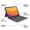 Bild på LOGITECH COMBO TOUCH FOR IPAD AIR 4. GEN 920-010298